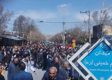 حضور پرشور و حداکثری آحاد مردم لرستان در راهپیمایی روز قدس