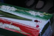 مراسم تشییع شهید حسین محمودی در شهرستان دلفان