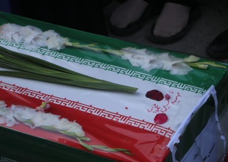 مراسم تشییع شهید حسین محمودی در شهرستان دلفان