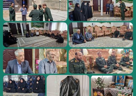 دیدار فرمانده سپاه ناحیه دلفان با خانواده پاسدار شهید «حسین محمودی» در دلفان