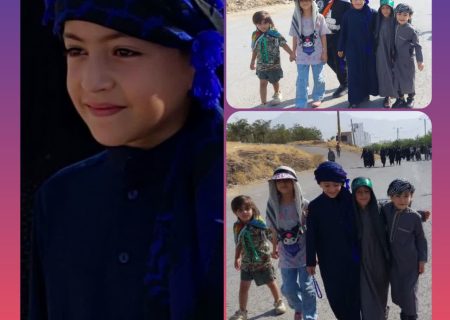 حضور پرشور کودکان دلفانی در پیاده روی جاماندگان اربعین حسینی