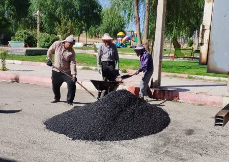 ✅لکه گیری ،آسفالت کوچه ها ومعابر سطح شهر نورآباد