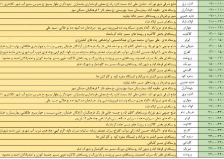 برنامه قطعی برق دلفان
